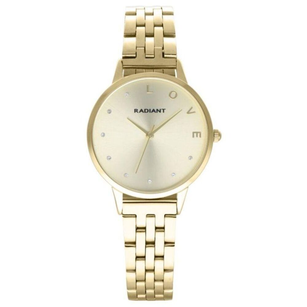 RADIANT Stainless Steel Dress Watch Women Gold Watches